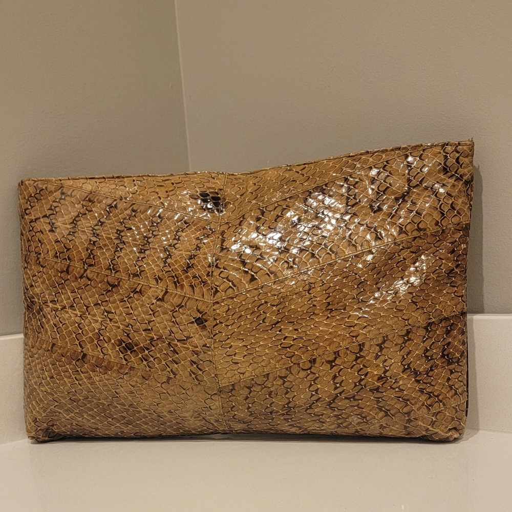 Vintage Snakeskin Clutch